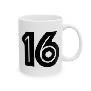 Classic # 16 White Mug (11oz)