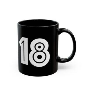 Classic # 18 Black Mug (11oz)