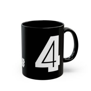 Classic # 4 Black Mug (11oz)